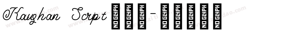 Kaushan Script转换器字体转换